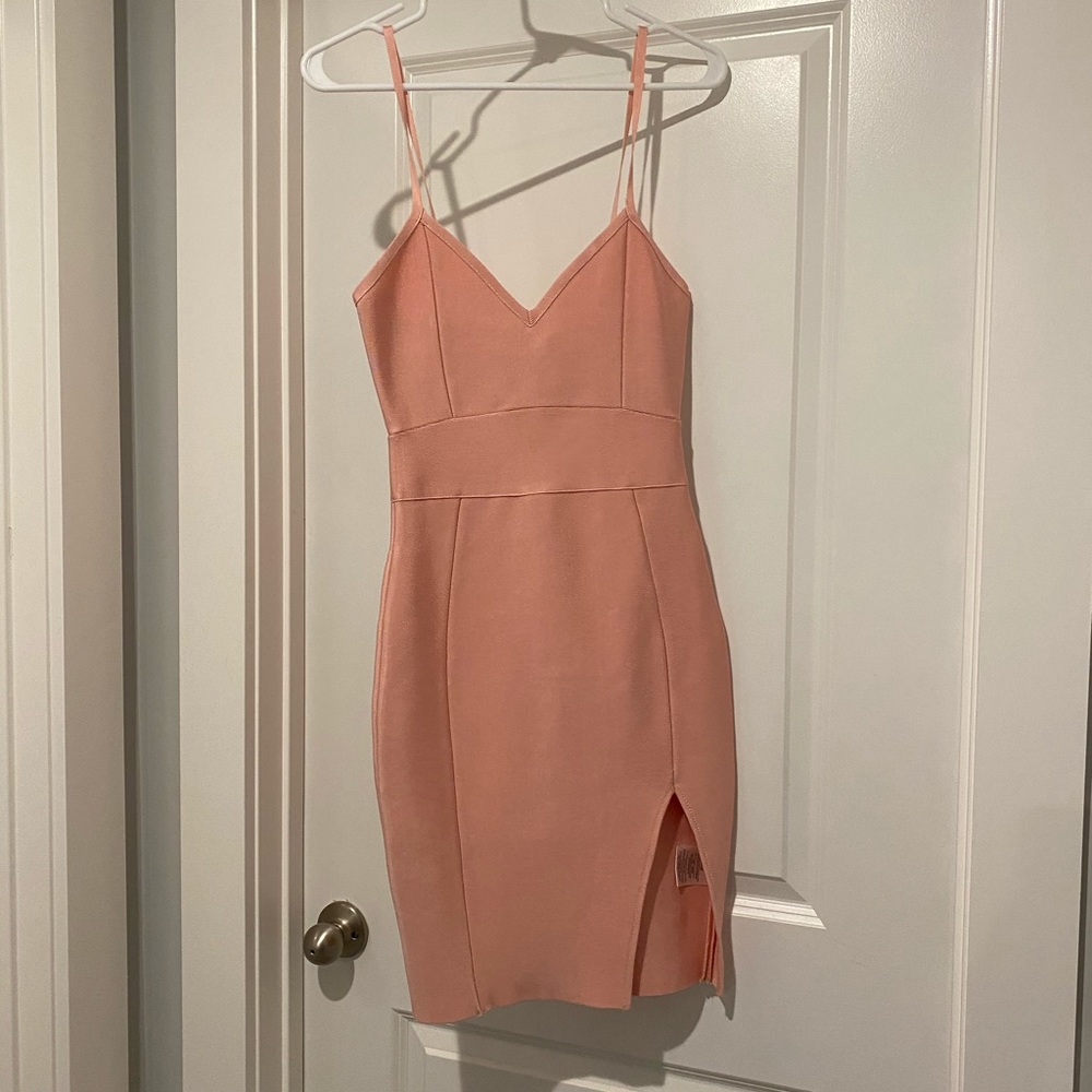 Pink bandage dress